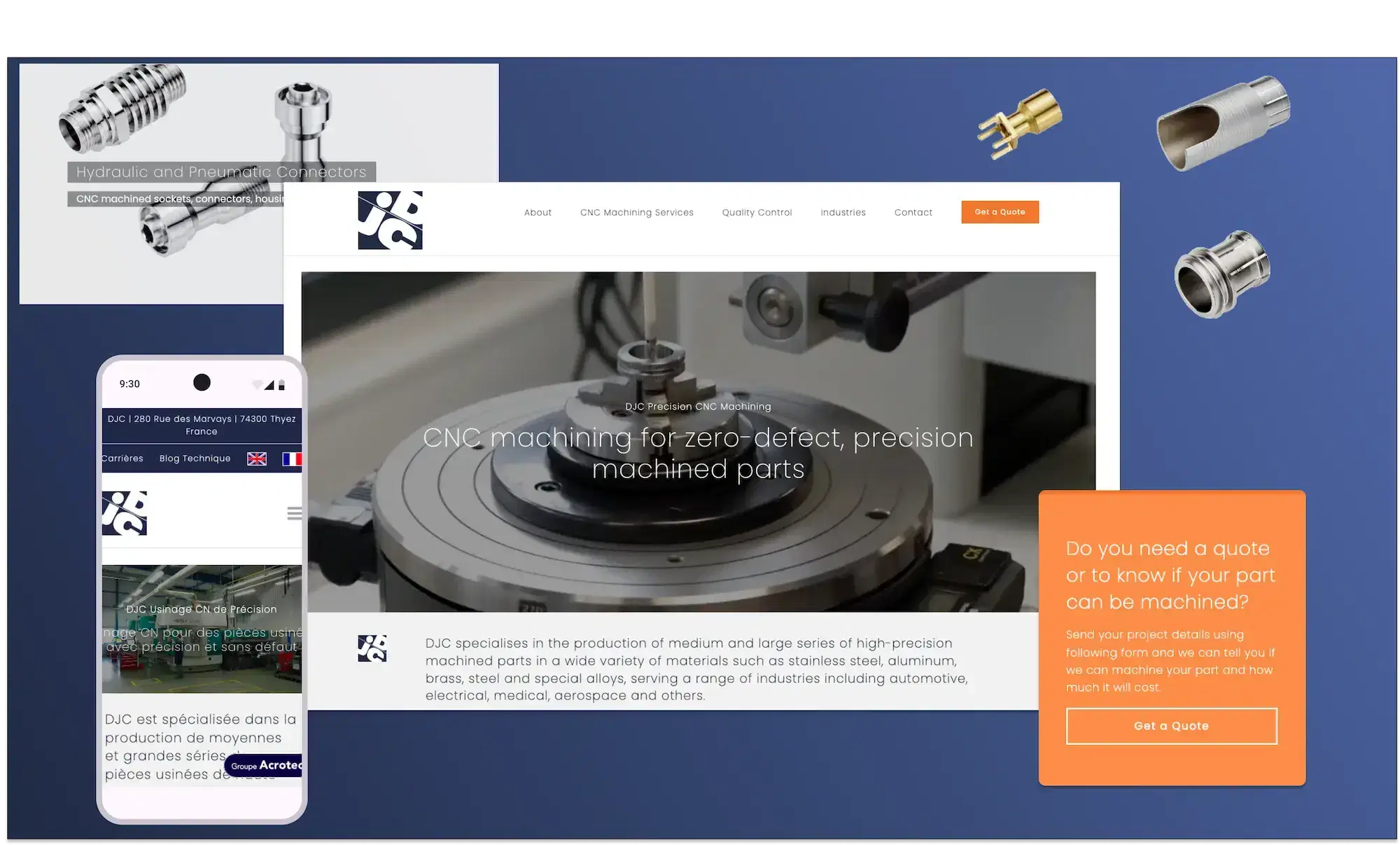 Stratégie de marketing digital et exécution pour le site DJC