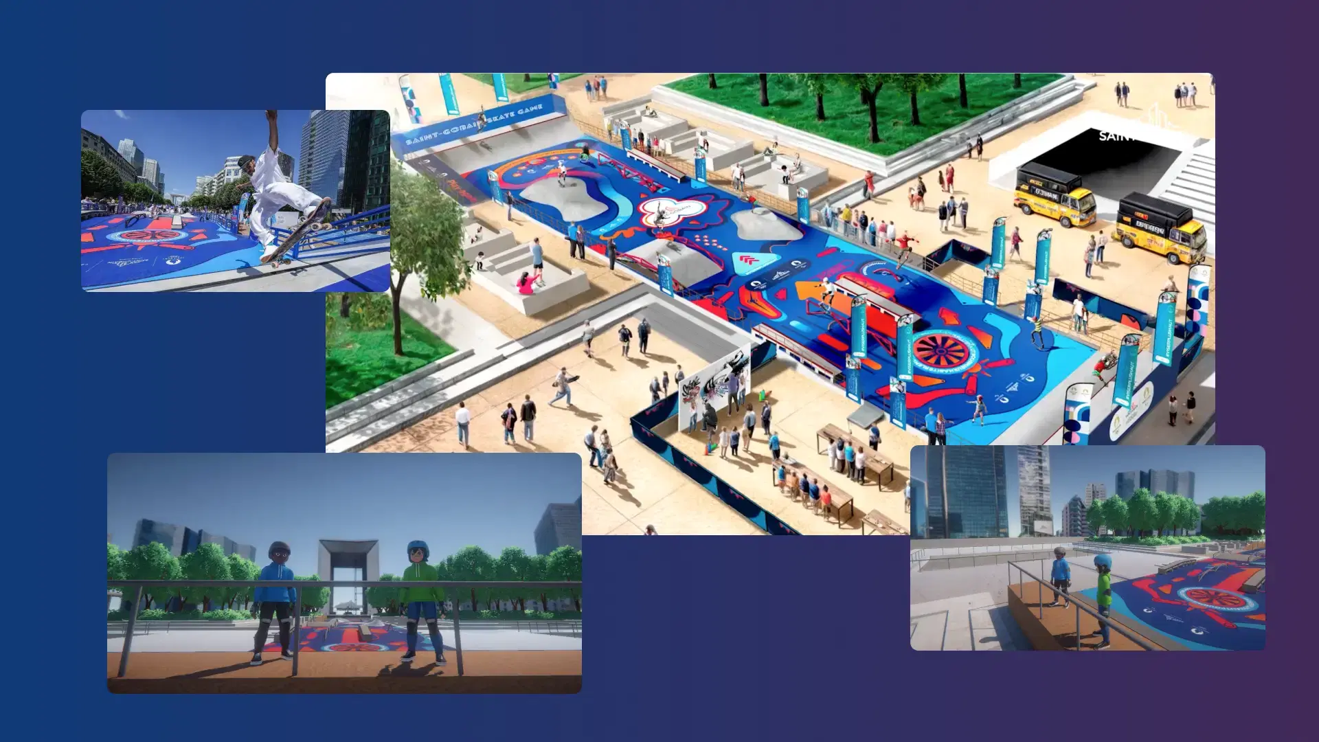 Site web personnalisé et développement d'un jeu en 3D pour le projet du Skatepark